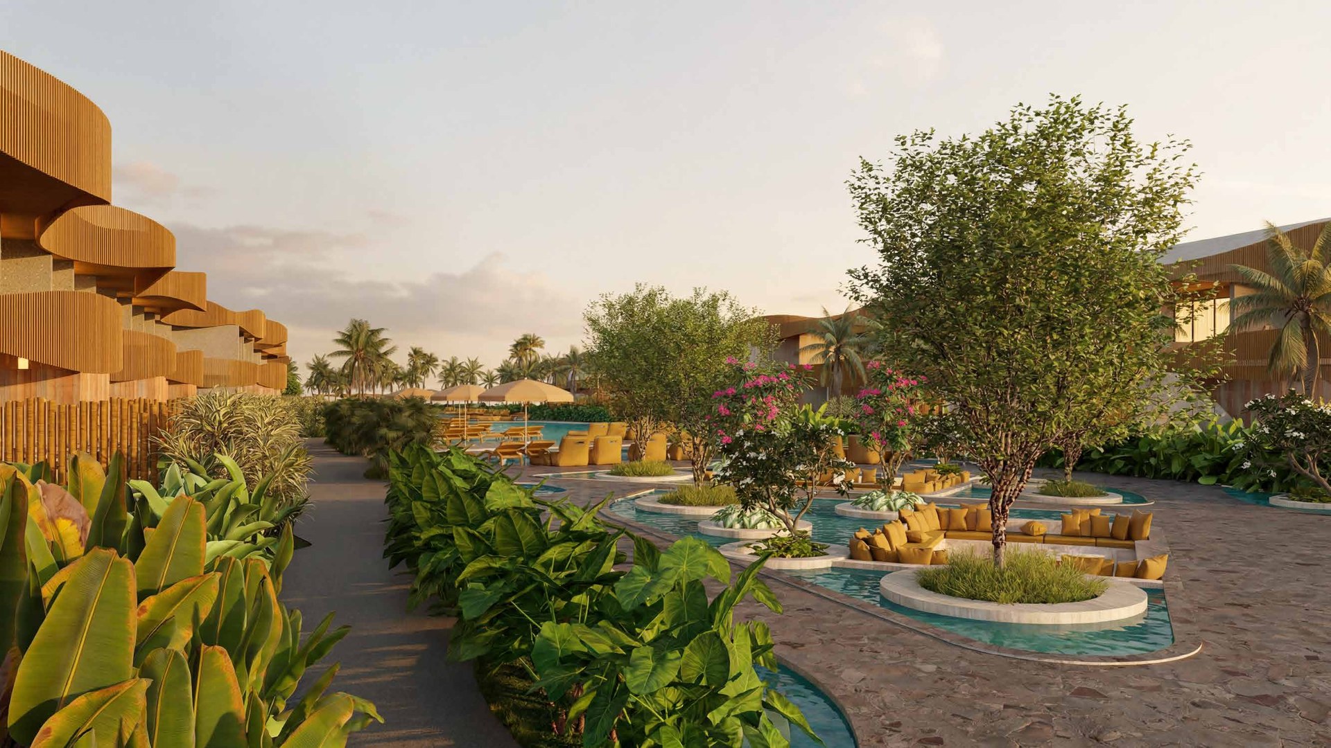 Jardins e piscinas — Reserva Surya