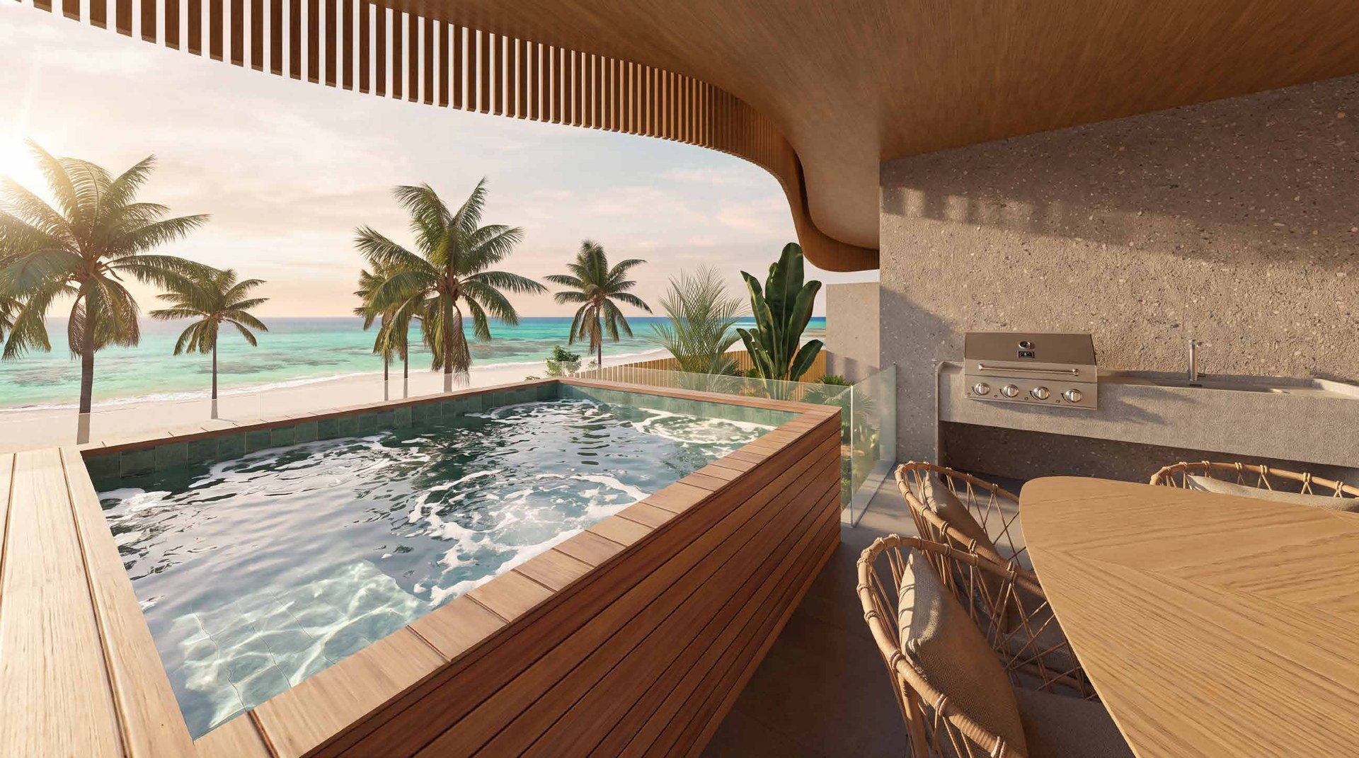 3 suítes · piscina privativa — Reserva Surya